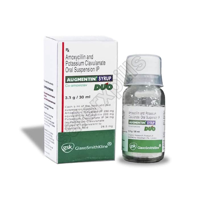 Buy Augmentin DUO Syrup - Amoxicillin/Clavulanic Acid | SafeRxPills