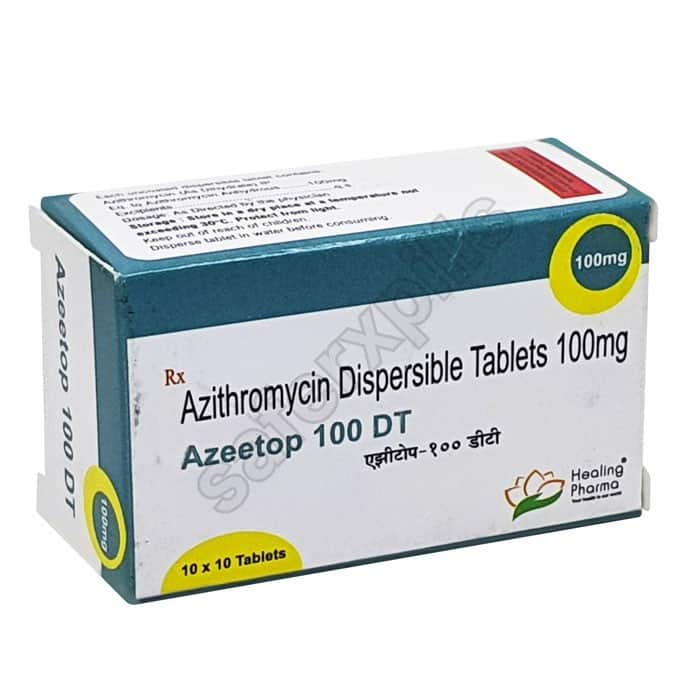 Buy Azeetop 100 DT - Azithromycin | SafeRxPills