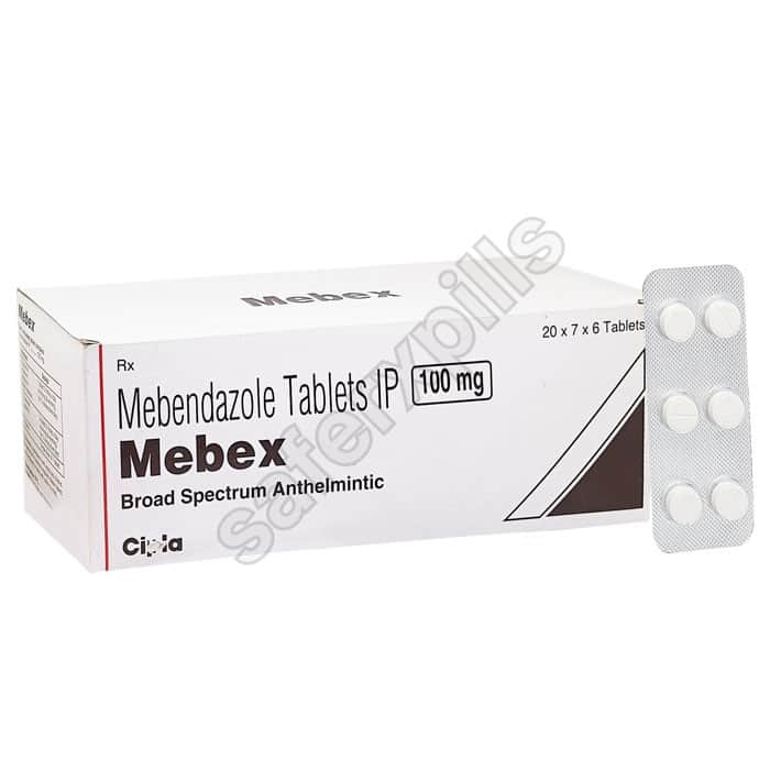 Buy Mebex 100mg (Mebendazole) - Mebendazole | SafeRxPills