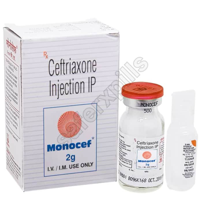 Buy Monocef 2gm - Ceftriaxone | SafeRxPills