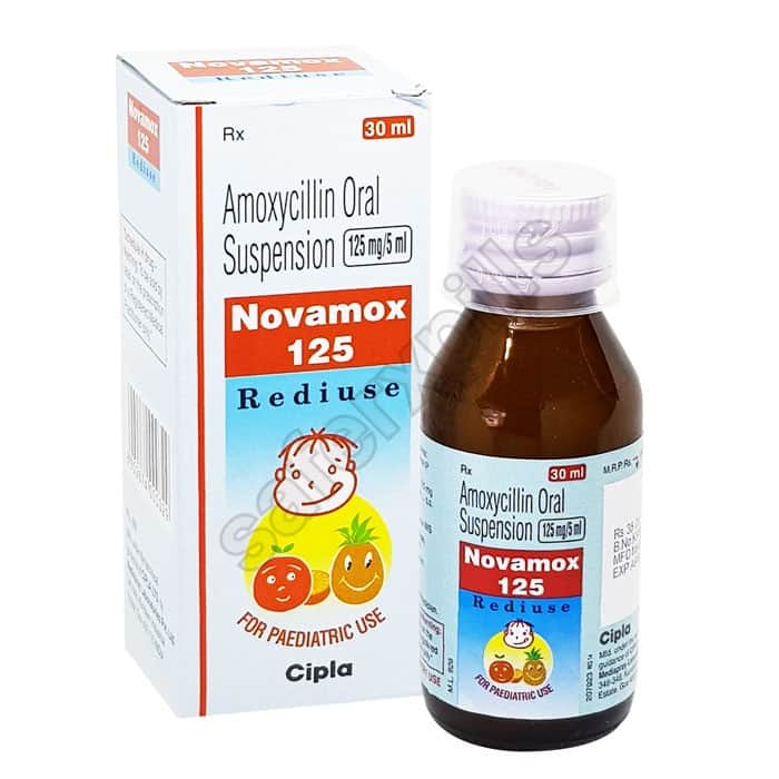 Buy Novamox Syrup - Amoxicillin | SafeRxPills