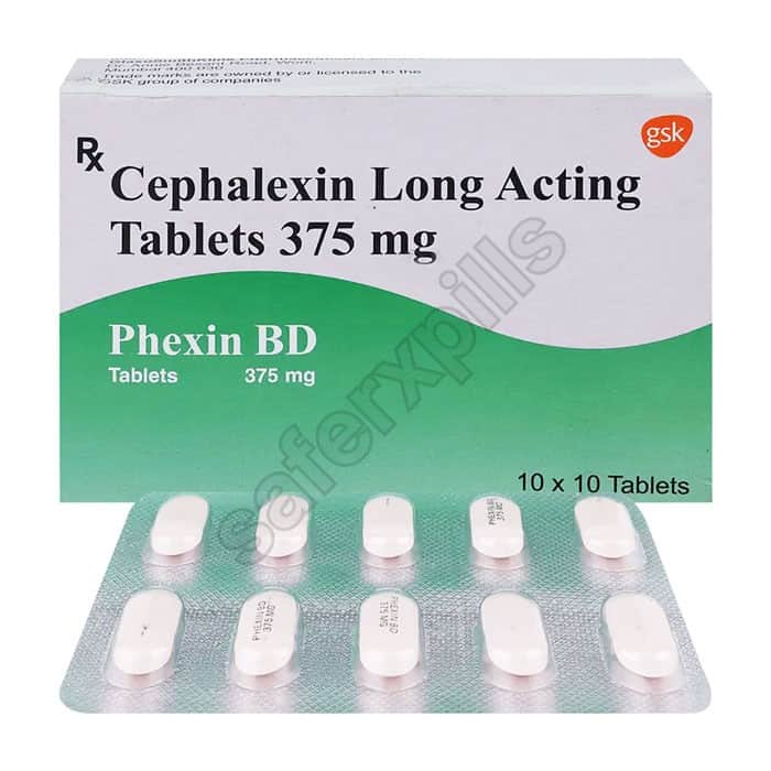 Buy Phexin BD 375mg - Cephalexin | SafeRxPills
