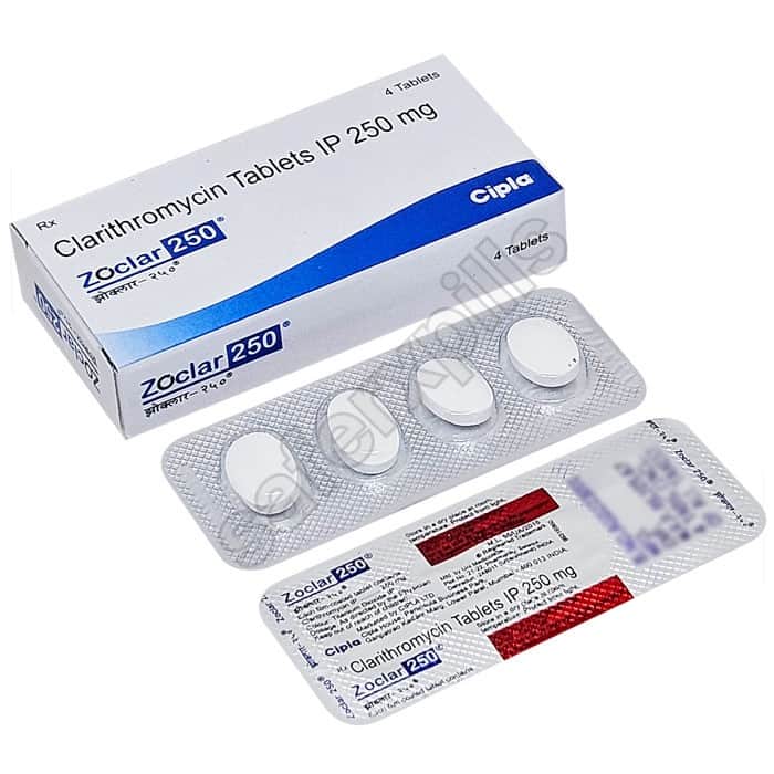 Buy Zoclar 250mg - Clarithromycin | SafeRxPills
