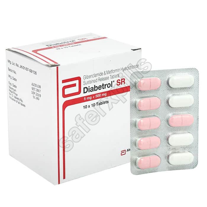Buy Diabetrol SR - Glibenclamide/Metformin | SafeRxPills