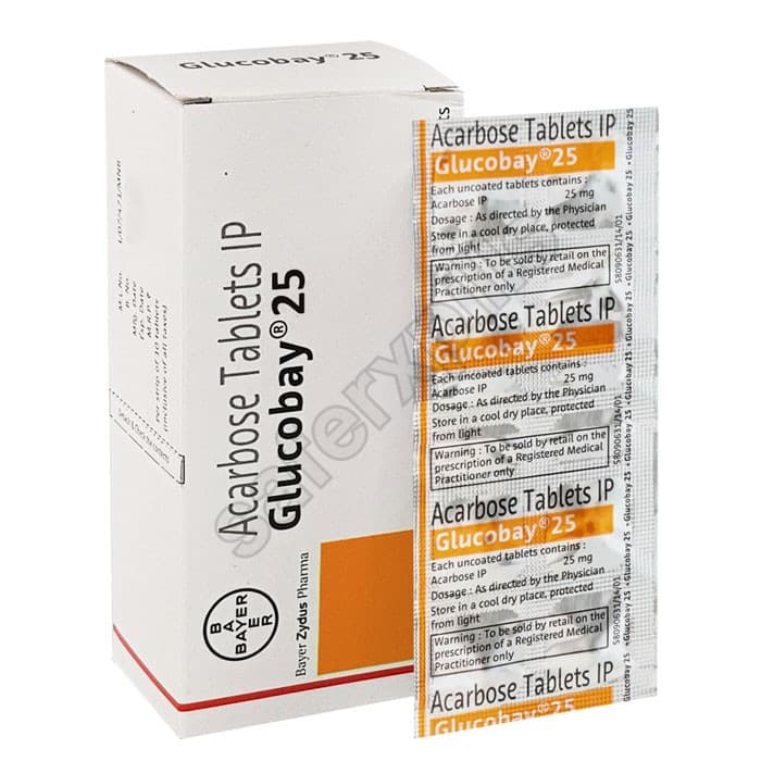 Buy Glucobay 25 - Acarbose | SafeRxPills