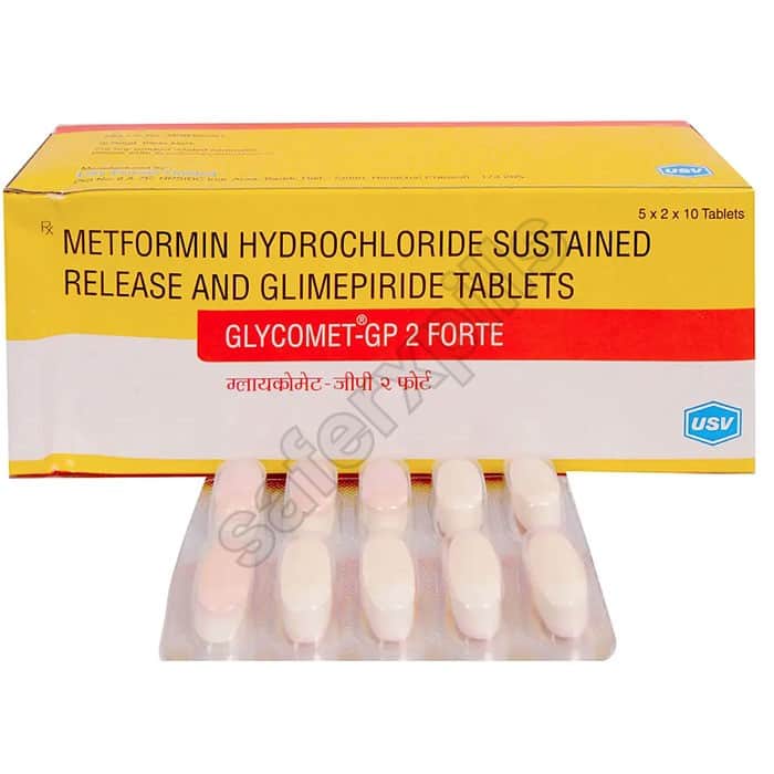 Buy Glycomet-GP 2 Forte - Metformin/Glimepiride | SafeRxPills