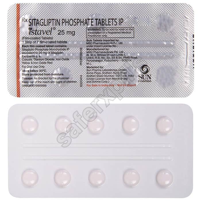 Buy Istavel 25mg - Sitagliptin | SafeRxPills