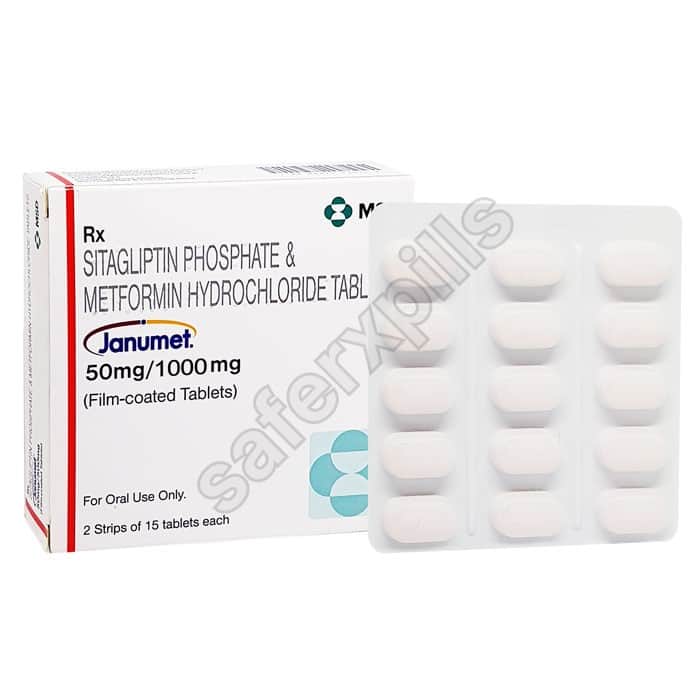 Buy Janumet 50mg/1000mg - Sitagliptin/Metformin | SafeRxPills