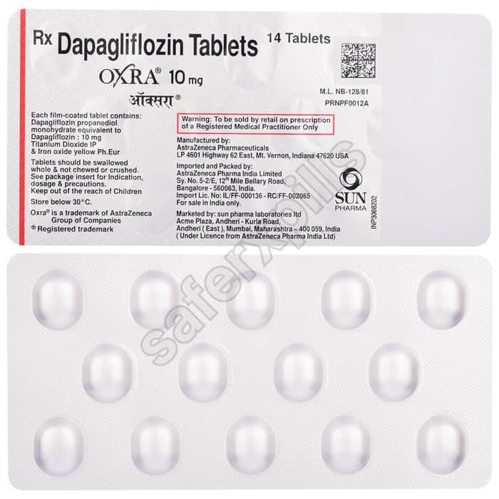 Buy Oxra 10mg - Dapagliflozin | SafeRxPills