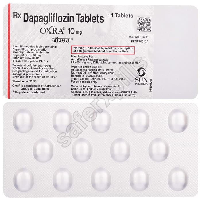 Buy Oxra 10mg - Dapagliflozin | SafeRxPills