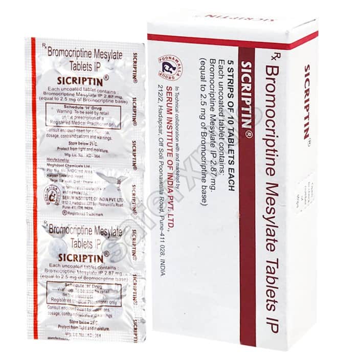 Buy Sicriptin 2.5 mg - Bromocriptine | SafeRxPills