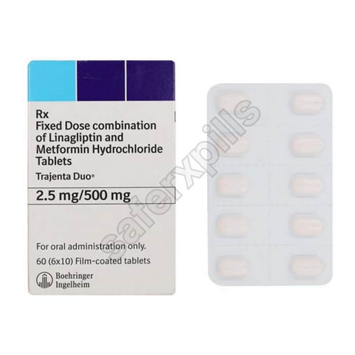 Buy Trajenta Duo 2.5mg/500mg - Linagliptin | SafeRxPills