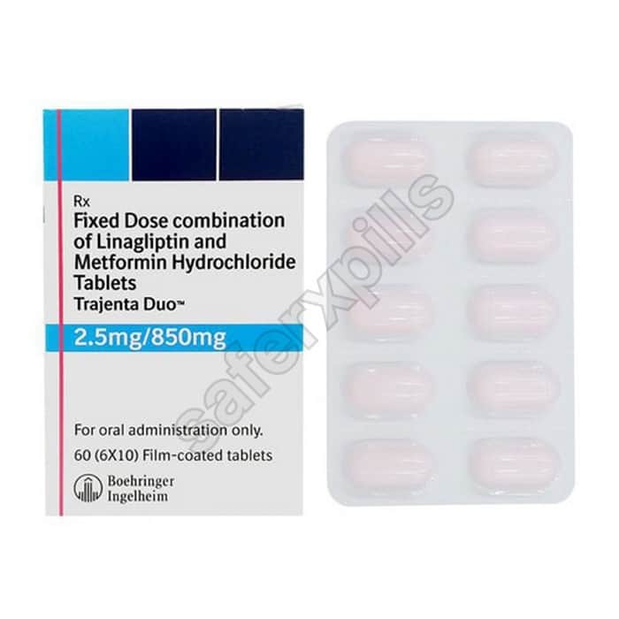 Buy Trajenta Duo 2.5mg/850mg - Linagliptin | SafeRxPills