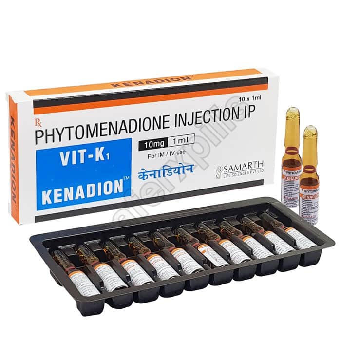 Buy Kenadion 10mg Injection (Phytomenadione) online | SafeRxPills