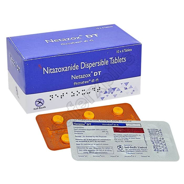 Buy Netazox DT 200mg - Nitazoxanide | SafeRxPills