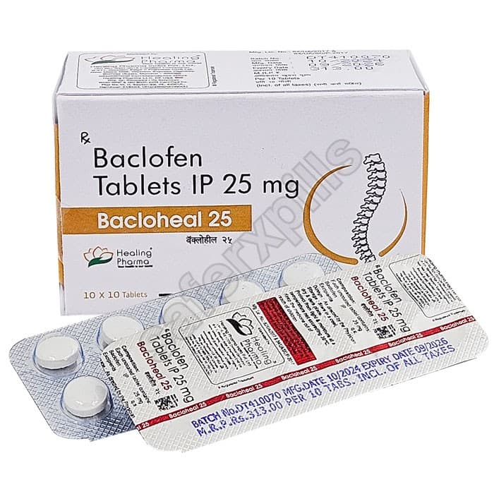 Buy Baclofen 25mg - Bacloheal | SafeRxPills