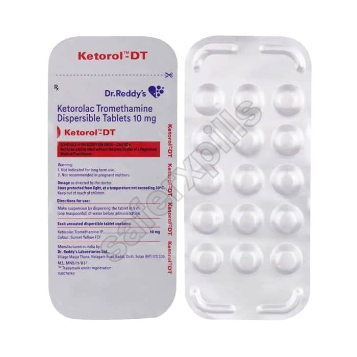 Buy Ketorol-DT 10mg - Ketorolac | SafeRxPills