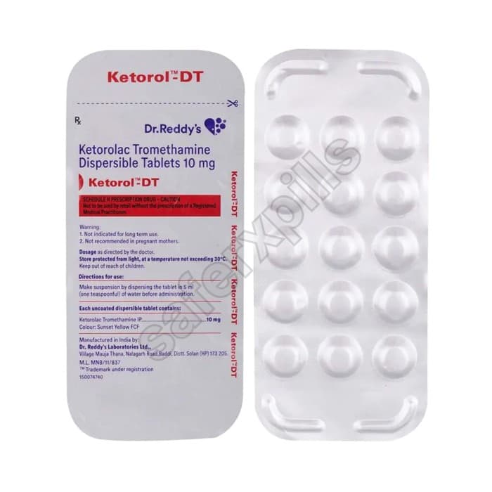 Buy Ketorol-DT 10mg - Ketorolac | SafeRxPills