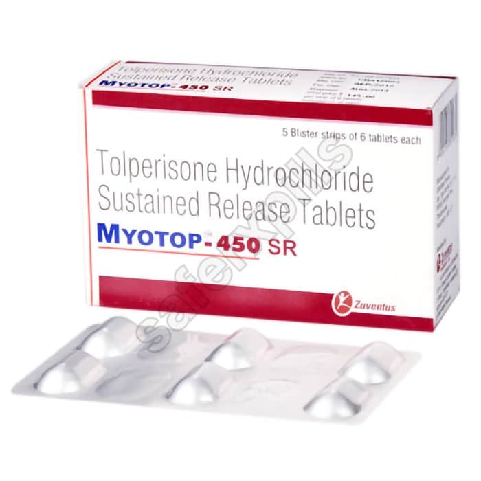 Buy Myotop 450mg - Tolperisone | SafeRxPills