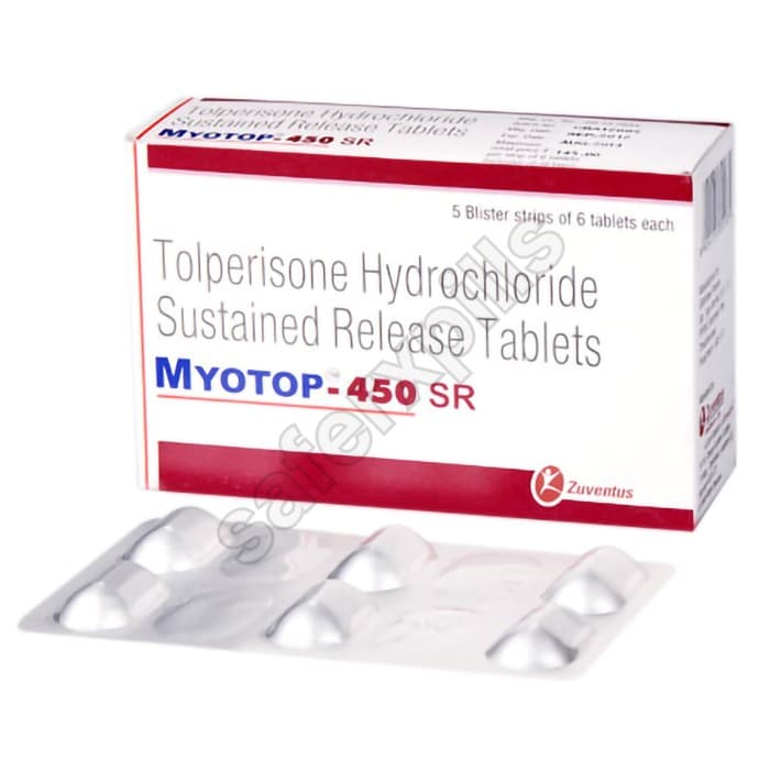 Buy Myotop 450mg - Tolperisone | SafeRxPills