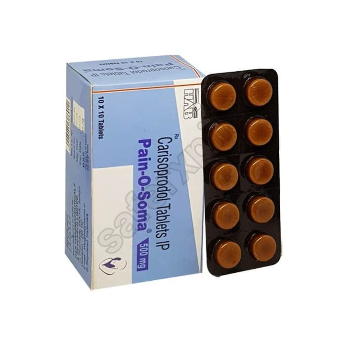 Buy Pain O Soma 500mg - Carisoprodol | SafeRxPills