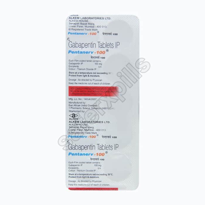 Buy Pentanerv 100mg - Gabapentin | SafeRxPills
