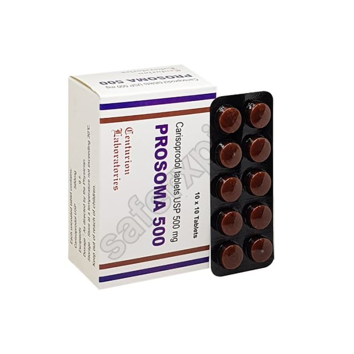 Buy Prosoma 500mg - Carisoprodol | SafeRxPills