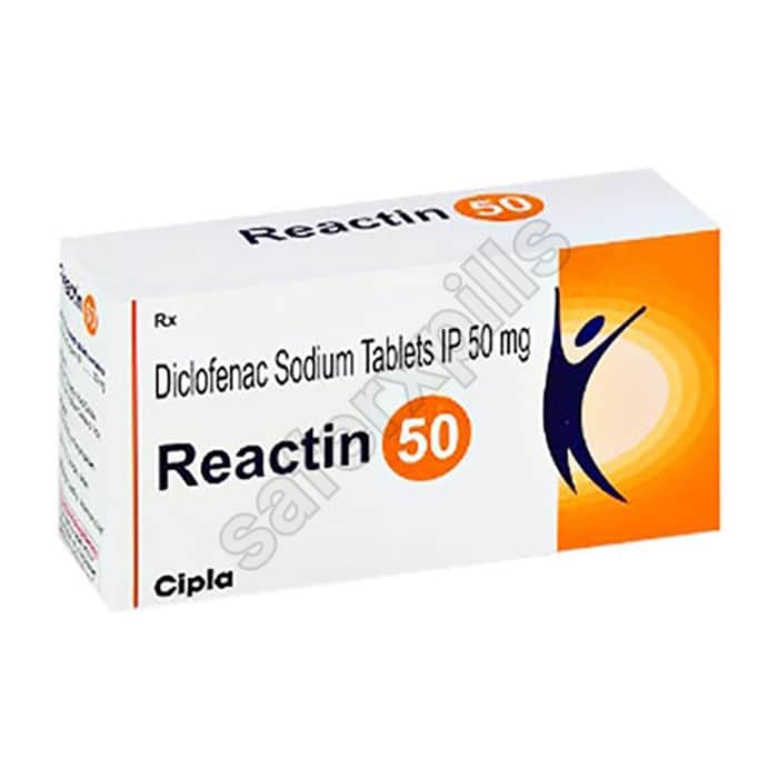 Buy Reactin 50mg - Diclofenac Sodium | SafeRxPills