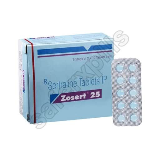 Zosert 25mg tablet pack