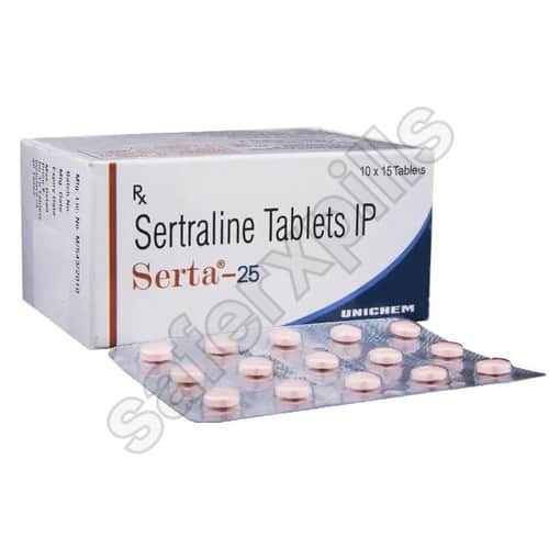 Serta 25mg tablet pack
