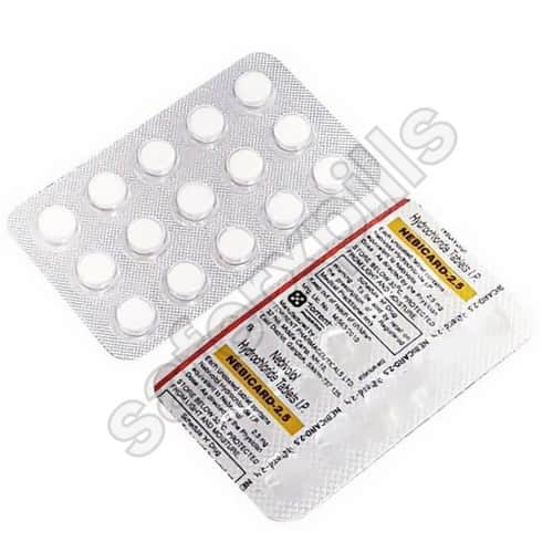 Nebicard 2.5mg tablet pack