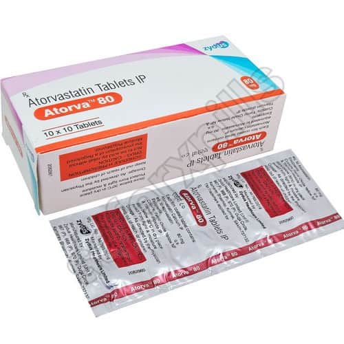 Atorva 80mg tablet pack