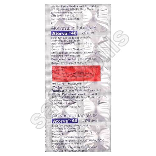 Atorva 40mg tablet pack