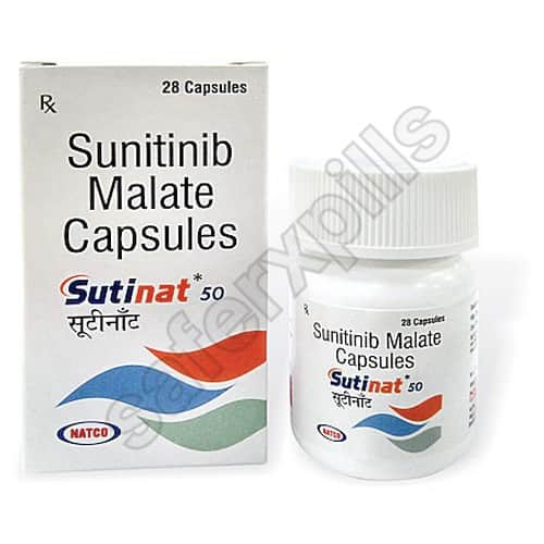 Sutinat 50mg capsule pack
