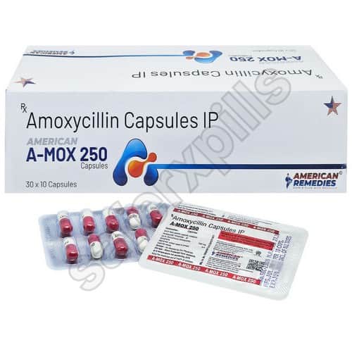 A-Mox 250mg capsule pack