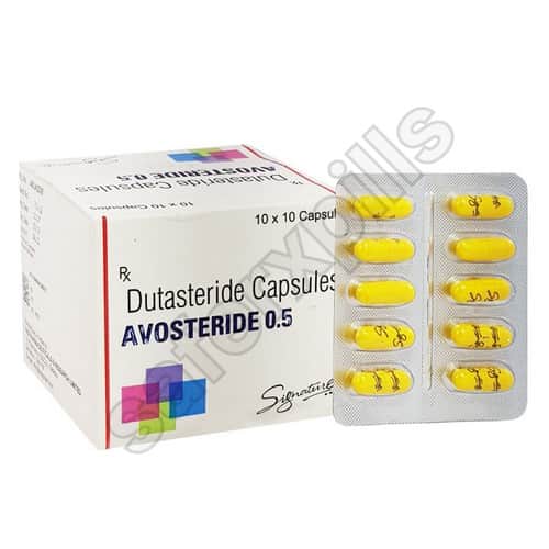 Avosteride 0.5mg capsule pack