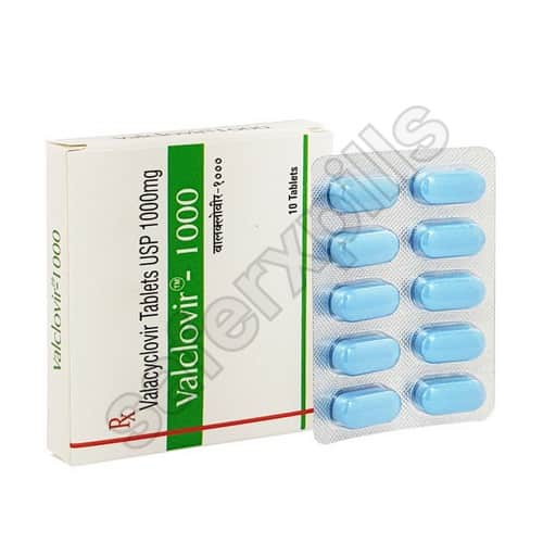 Valclovir 1000mg tablet pack