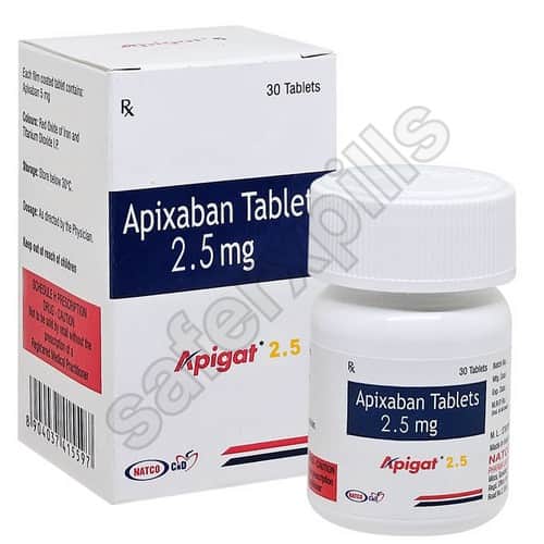 Apigat 2.5mg tablet pack