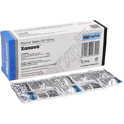 Xanovo 550mg tablet pack