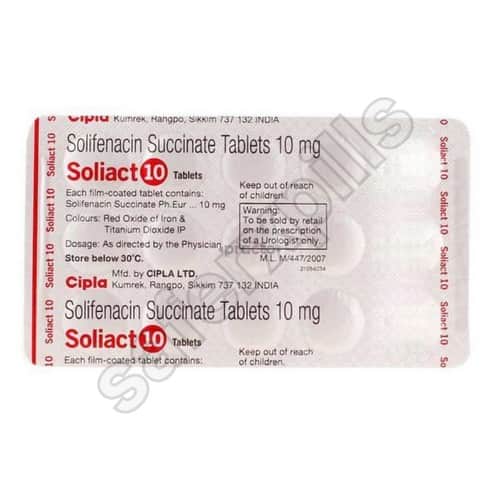 Soliact 10mg tablet pack