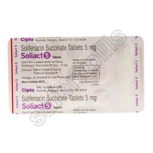 Soliact 5mg tablet pack