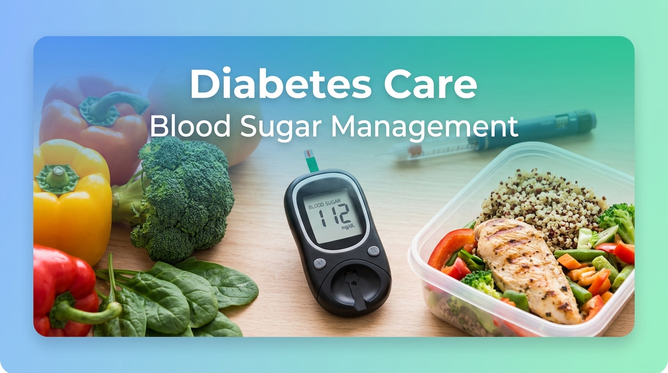 Diabetes care products for blood sugar management and monitoring