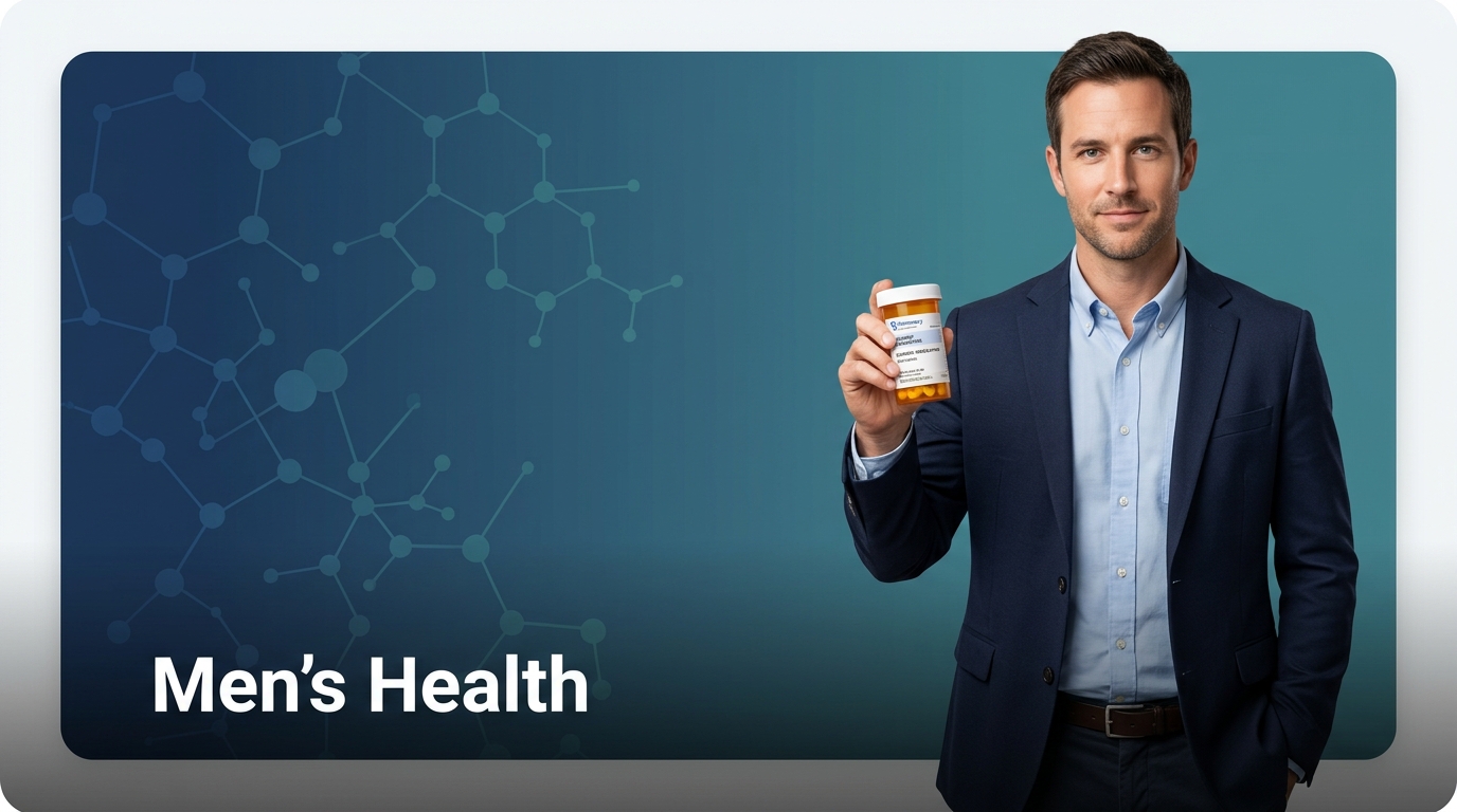 Men's health medication products including generic Viagra and Cialis alternatives